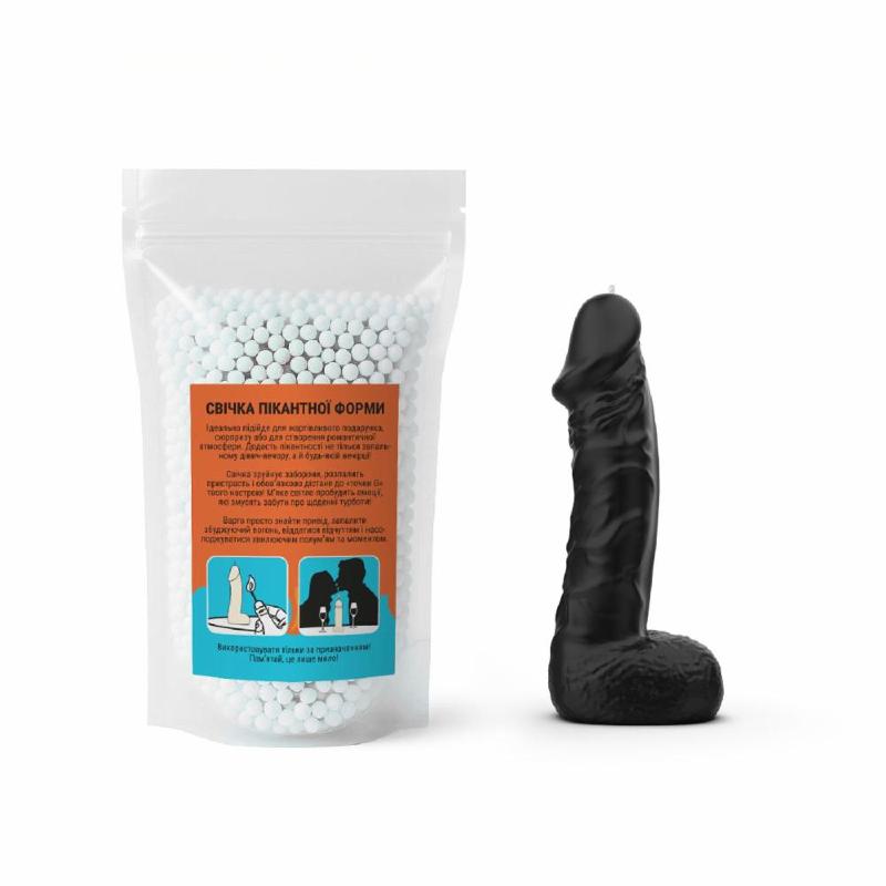 Свічка у вигляді члена Чистий Кайф MEDIUM Black
