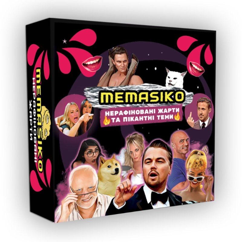 Настільна гра «MEMASIKO - нерафіновані жарти та пікантні теми» 18+ (UA) - зображення 1