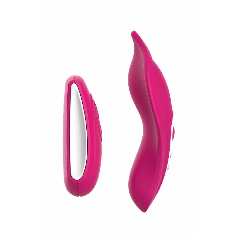 Вібратор у трусики Liebe Panty Vibe Recargable Cerise, нагрів до 39 °C, пульт, трусики S-M в комплекті