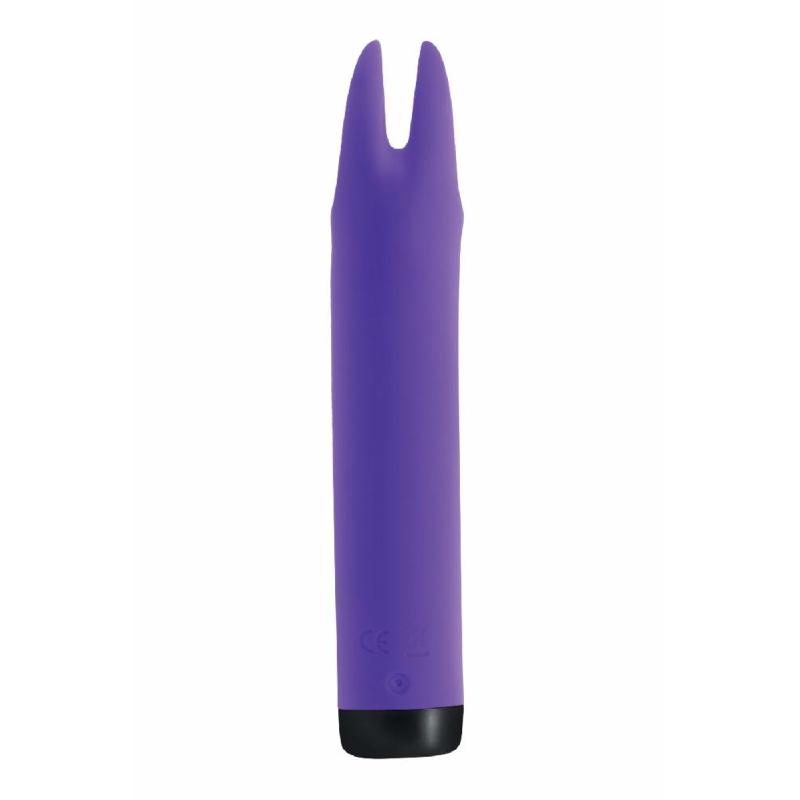 Вібратор S Pleasures Bullets Amethyst, фіолетовий, з двома відростками, 10 режимів, діаметр 2,8 см