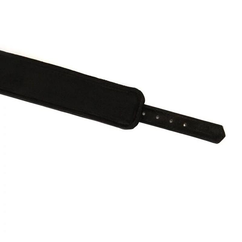 Нашийник з повідцем Liebe Seele Boudoir Amor Collar with Leash Black, три кільця