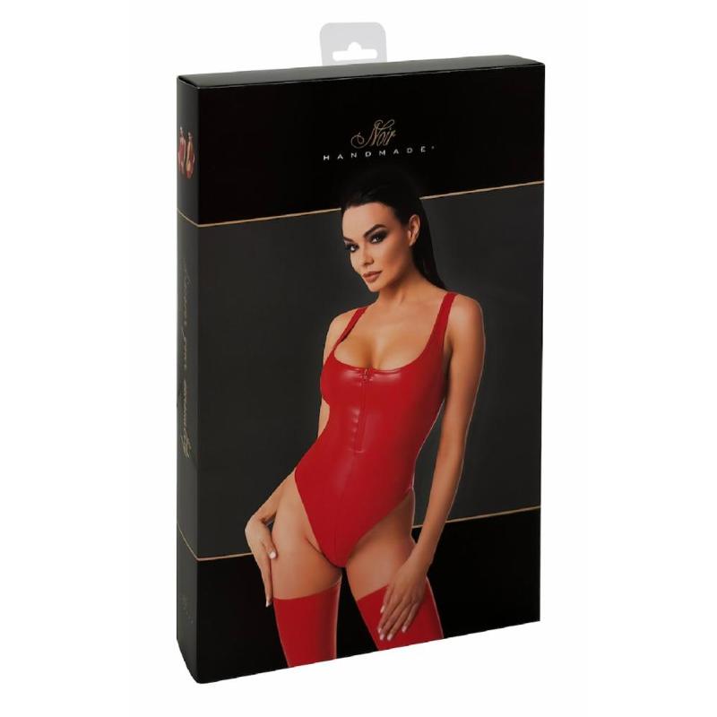 Боді Noir Handmade F352 Red powerwetlook body - M