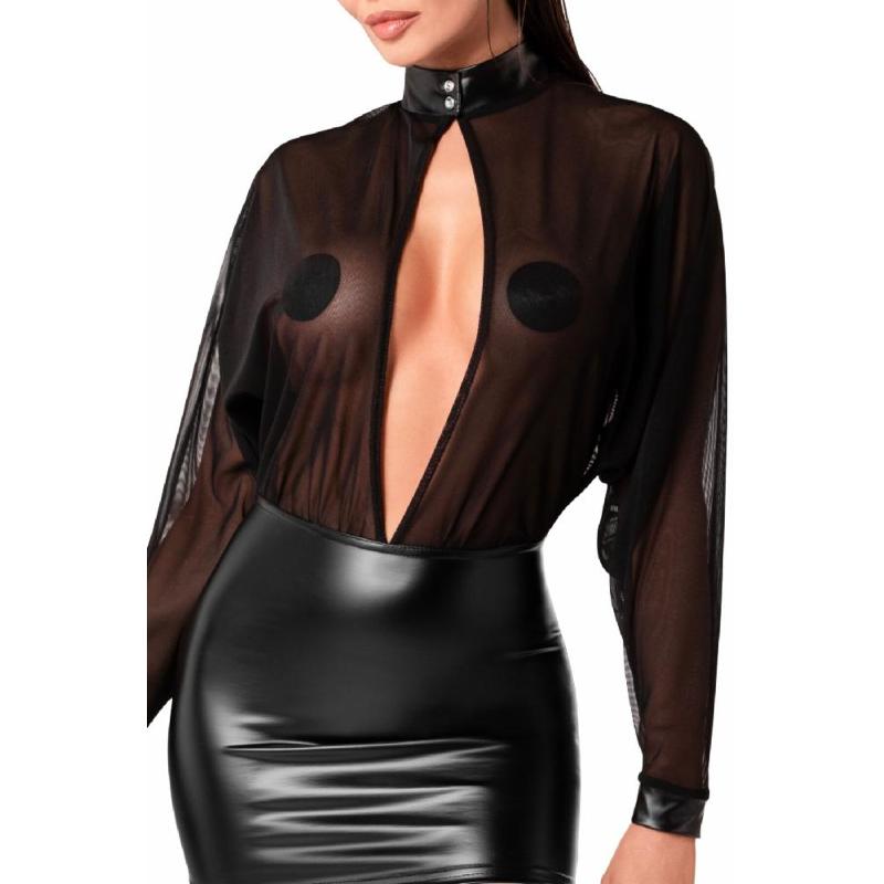 Сукня Noir Handmade F348 Powerwetlook and tulle dress - S