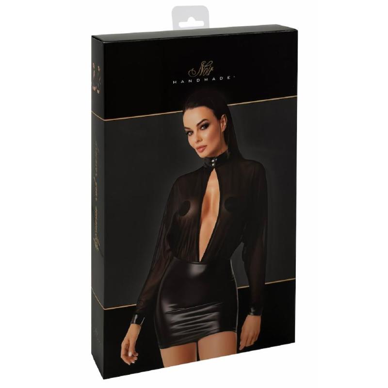 Сукня Noir Handmade F348 Powerwetlook and tulle dress - XL
