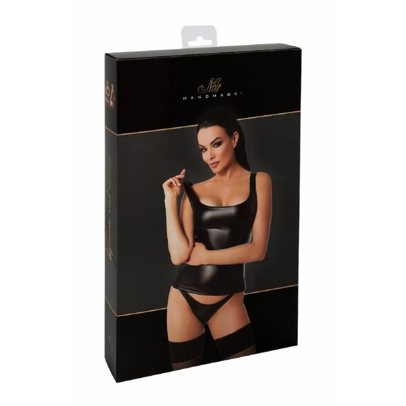 Топ Noir Handmade F346 Powerwetlook top - XXL