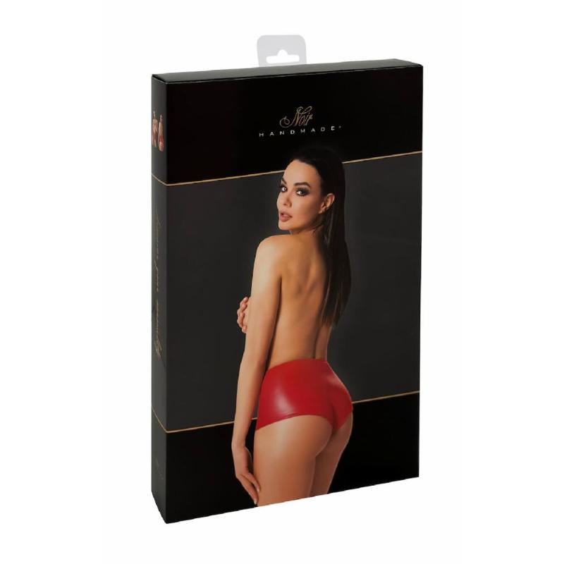 Шорти Noir Handmade F356 Red powerwetlook shorts - S