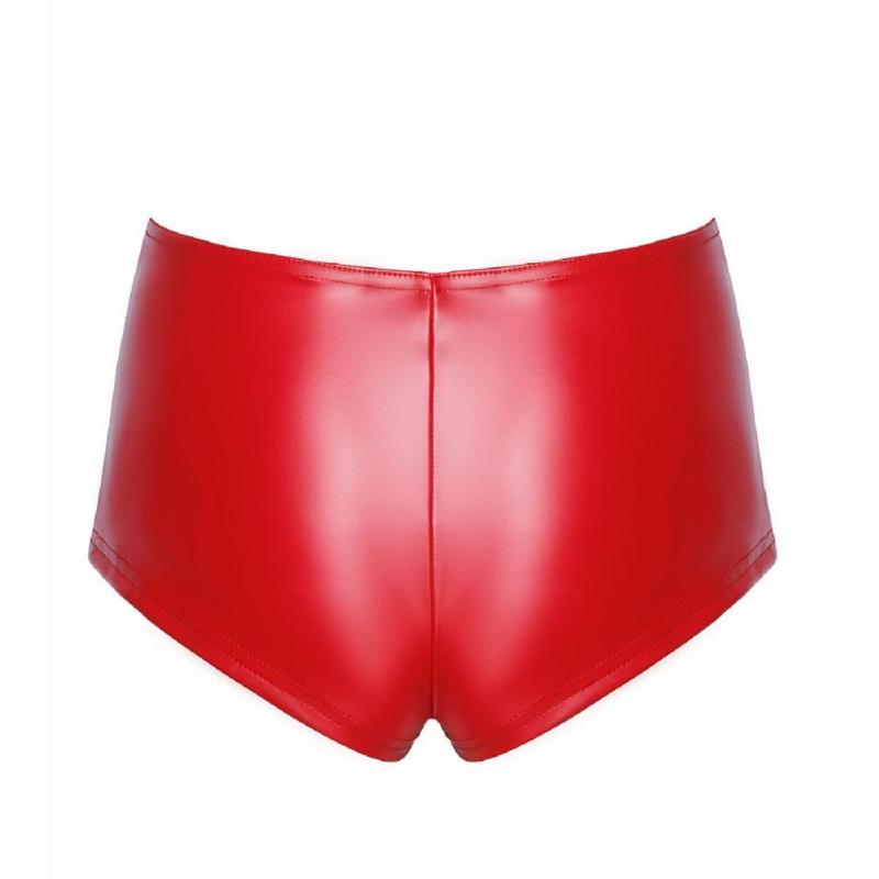 Шорти Noir Handmade F356 Red powerwetlook shorts - XXL