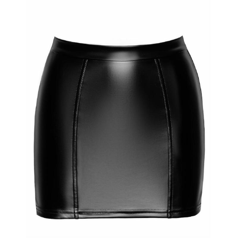 Спідниця Noir Handmade F341 Powerwetlook and lace skirt - XL