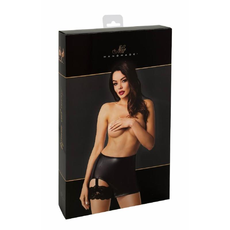 Спідниця Noir Handmade F345 Powerwetlook skirt with garter - S