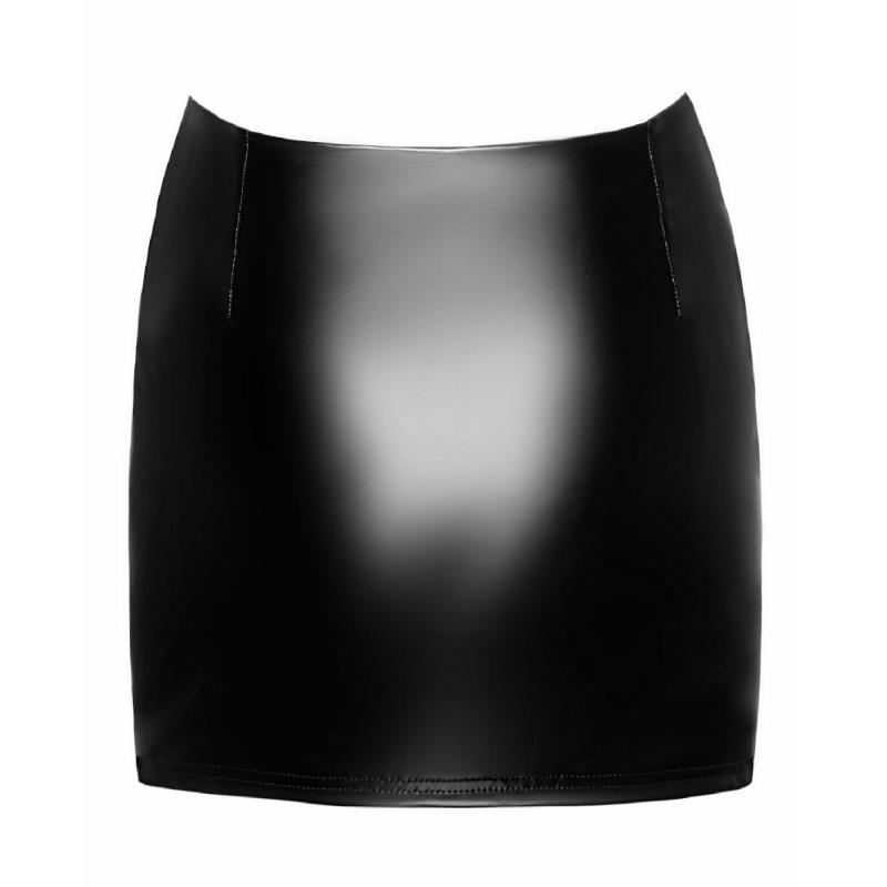 Спідниця Noir Handmade F345 Powerwetlook skirt with garter - XXL