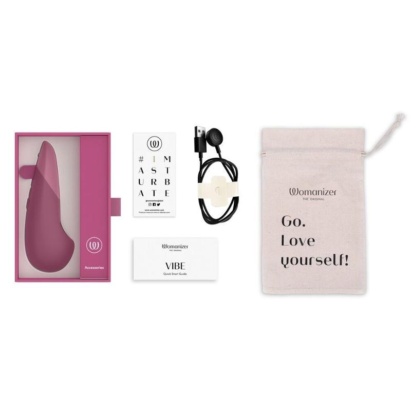 Мінівібратор Womanizer Vibe Dusky Pink, 3 авторежими + 10 рівнів інтенсивності