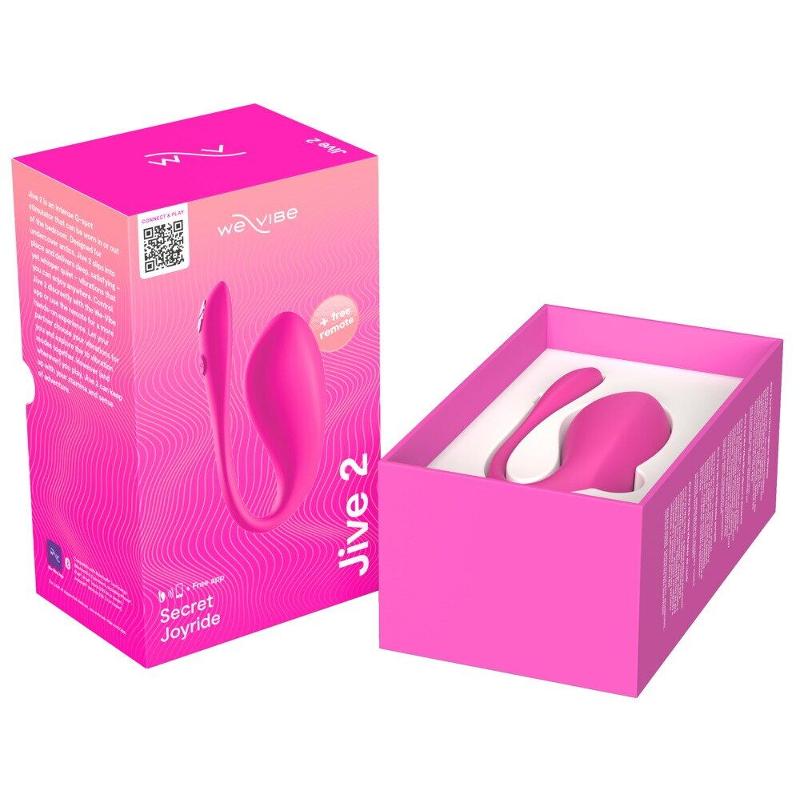 Смарт-віброяйце We-Vibe Jive 2 Electric Pink, пульт ДК, до 4 годин роботи