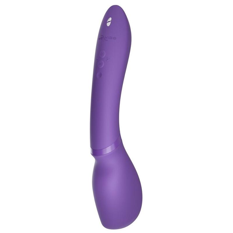 Смарт-вібромасажер We-Vibe Wand 2 Purple, дуже потужний, функція Smart Silence