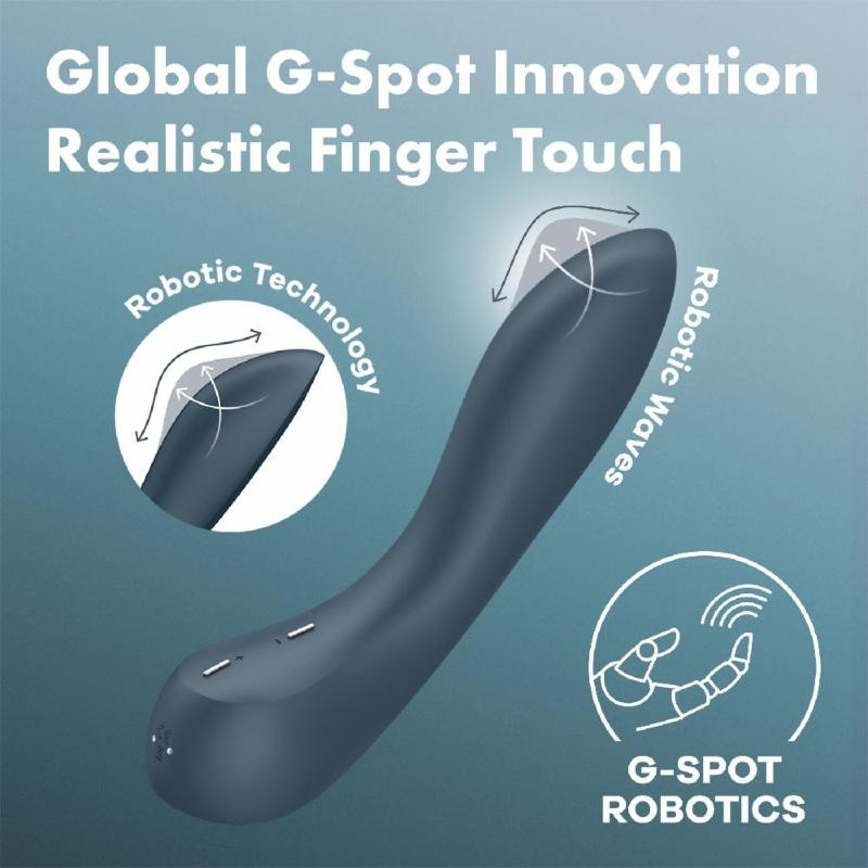 Стимулятор точки G Satisfyer G-Spot Wave 4, ефект пестощів пальчиком, 12 режимів