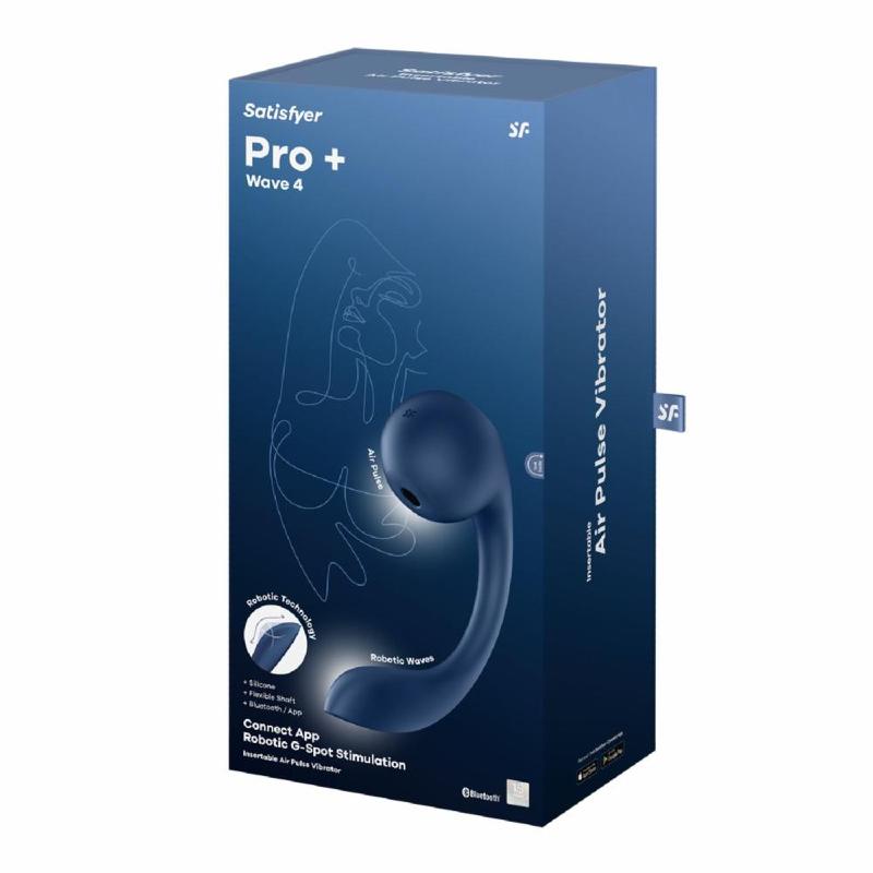 Смарт-стимулятор точки G + вакуумний стимулятор клітора Satisfyer Pro+ Wave 4 Connect App