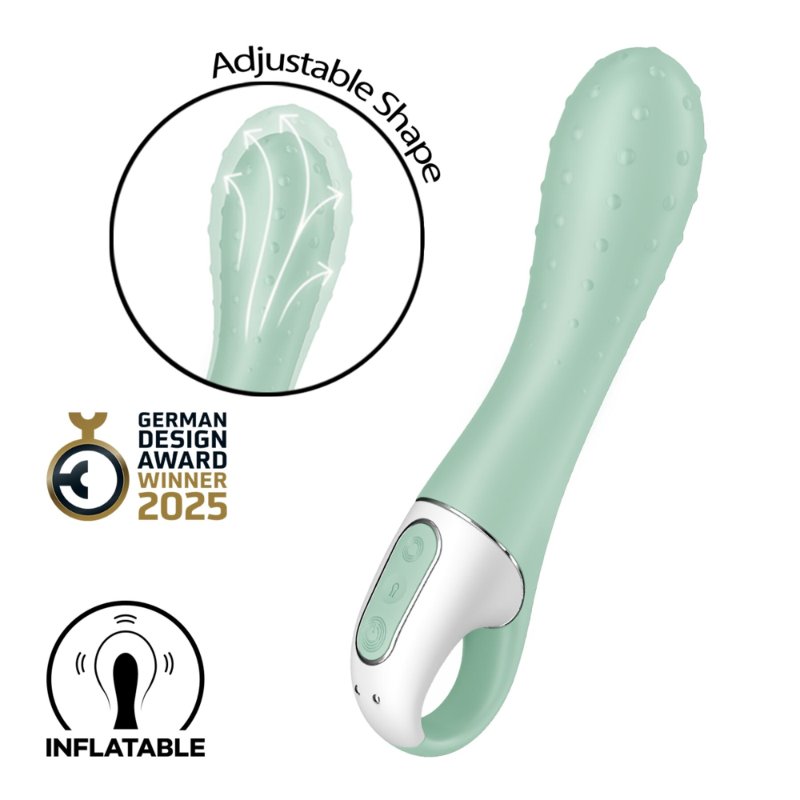 Вібратор точки G Satisfyer Air Pump Vibrator 3, надувається, 12 режимів вібрації - зображення 1
