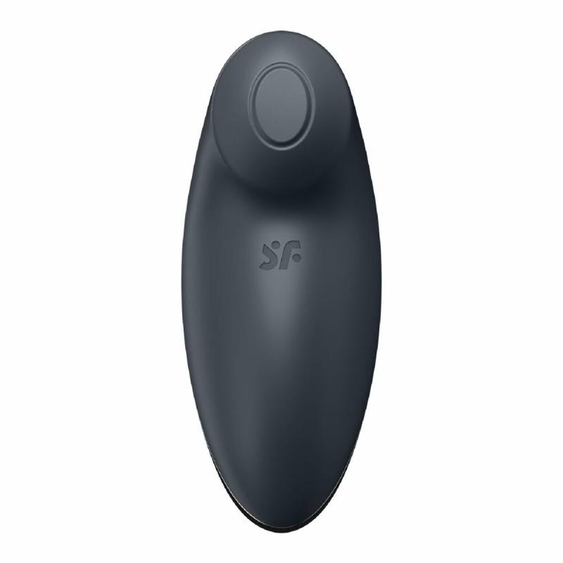 Вібростимулятор-пульсатор Satisfyer Tap & Climax 2 Grey, ефект постукування пальцем