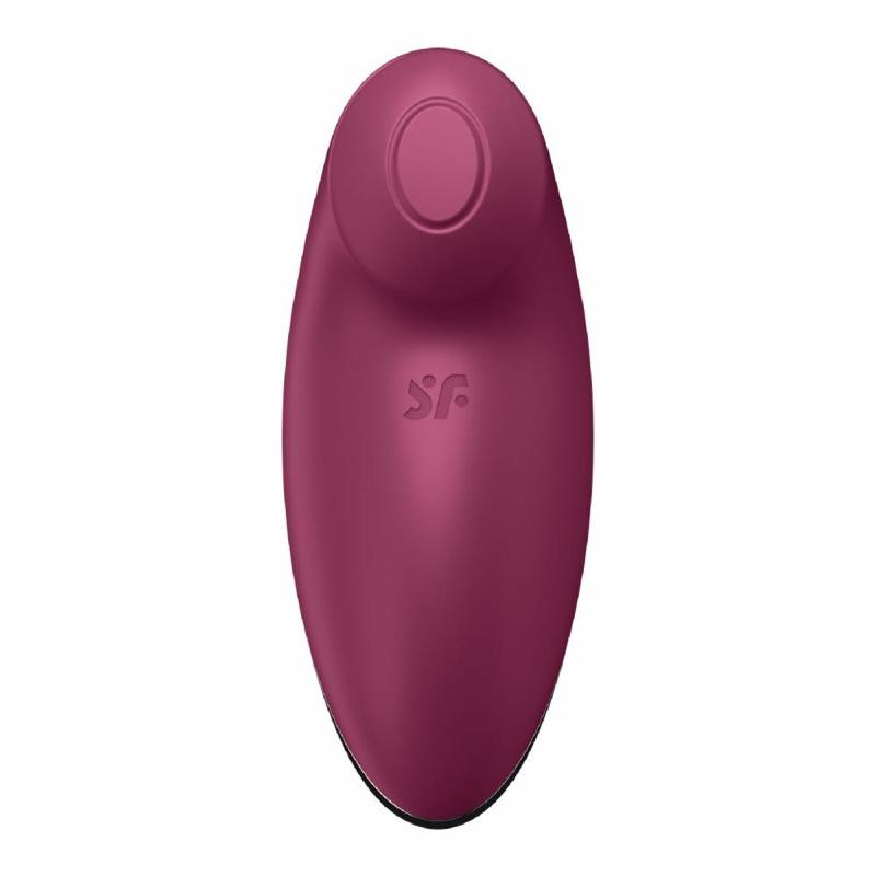 Вібростимулятор-пульсатор Satisfyer Tap & Climax 2 Red, ефект постукування пальцем