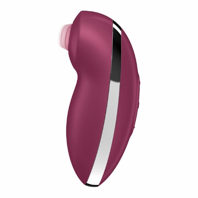 Вібростимулятор-пульсатор Satisfyer Tap & Climax 2 Red, ефект постукування пальцем