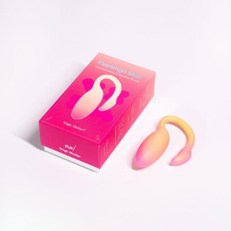 Смарт-віброяйце Magic Motion Flamingo Max Orange 2 в 1: віброяйце та тренажер Кегеля, 10 режимів