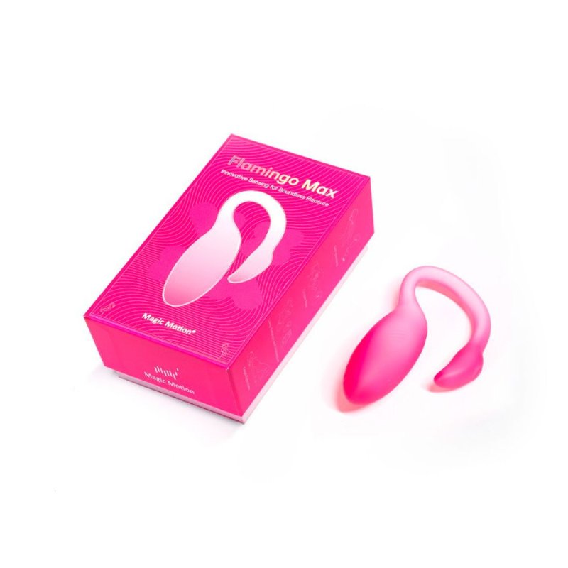 Смарт-віброяйце Magic Motion Flamingo Max Pink 2 в 1: віброяйце та тренажер Кегеля, 10 режимів