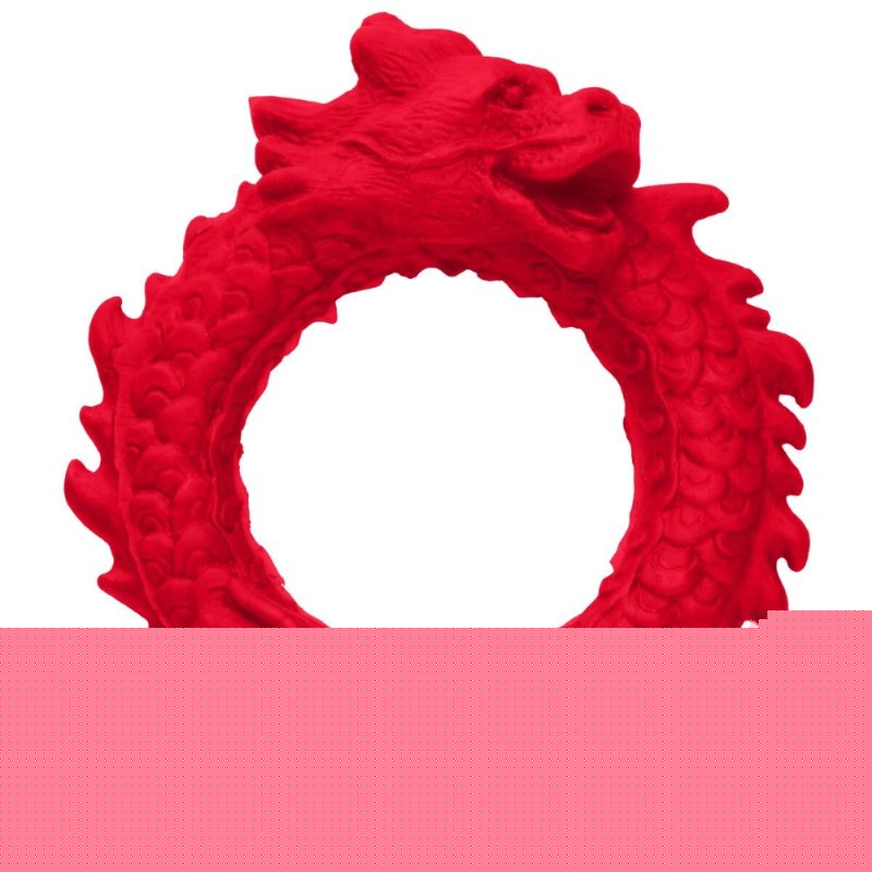 Ерекційне кільце – дракон Creature Cocks Rise of the Dragon Silicone Penis Ring – Red, діаметр 4 см - зображення 1