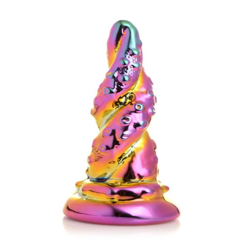 Фентезійний скляний фалоімітатор Creature Cocks Enchanting Rainbow Glass Dildo, 16 см - зображення 1