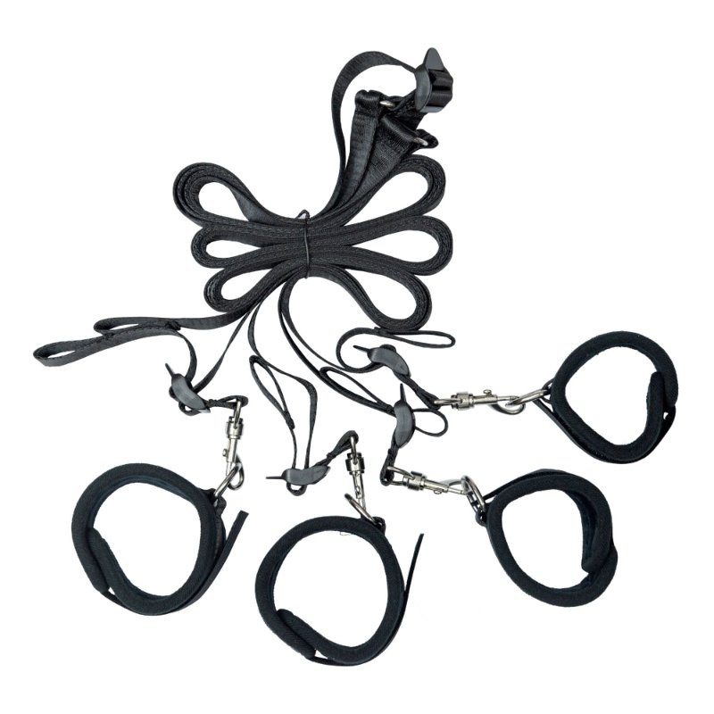 Розтяжка на ліжко Punishment - 5-Piece Bed Restraint Kit - Black - зображення 1