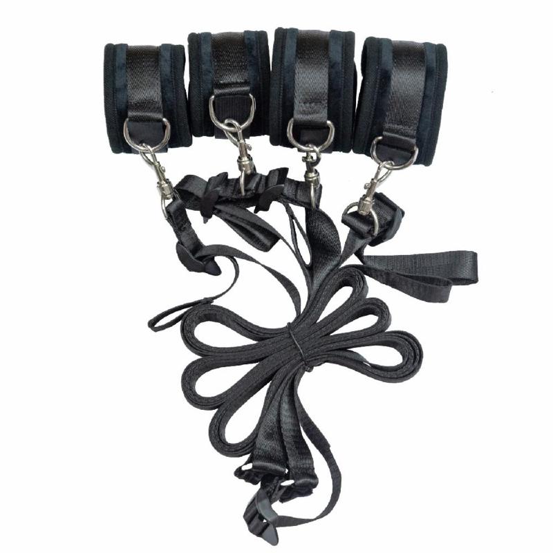 Розтяжка на ліжко Punishment – 5-Piece Bed Restraint Kit – Black, 5 предметів