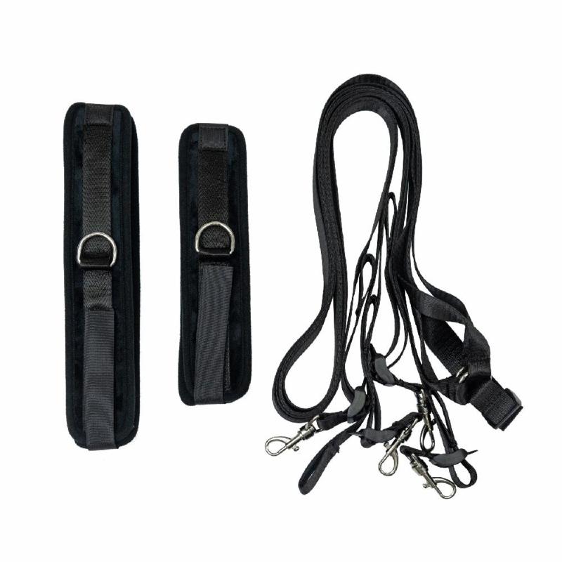 Розтяжка на ліжко Punishment – 5-Piece Bed Restraint Kit – Black, 5 предметів