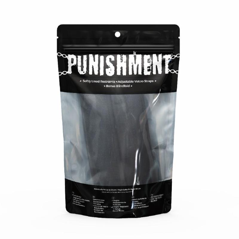 Фіксатори для руки та стегна Punishment – Thigh to Wrist Restraints – Black