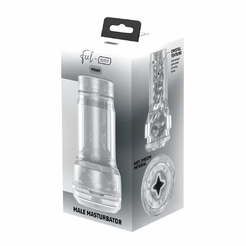 Мастурбатор Kiiroo Feel Pocket Crystal, сумісний з інтерактивною насадкою PowerBlow