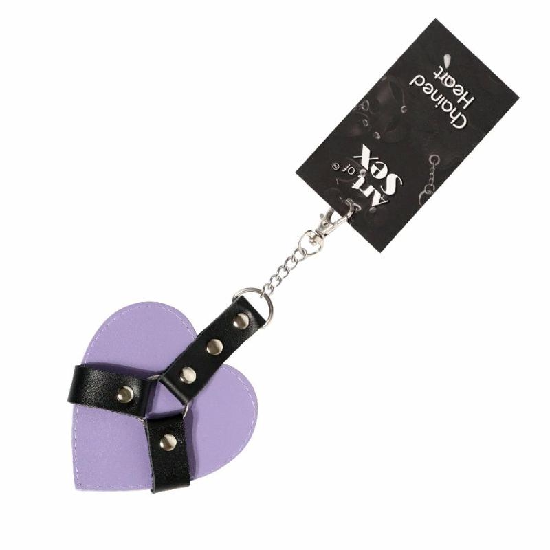 Брелок на карабіні для ключів Art of Sex Chained Heart, Лаванда