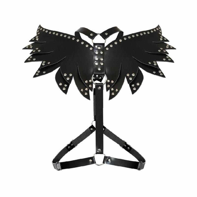 Жіноча портупея Art of Sex - Wings чорна XS-M, екошкіра