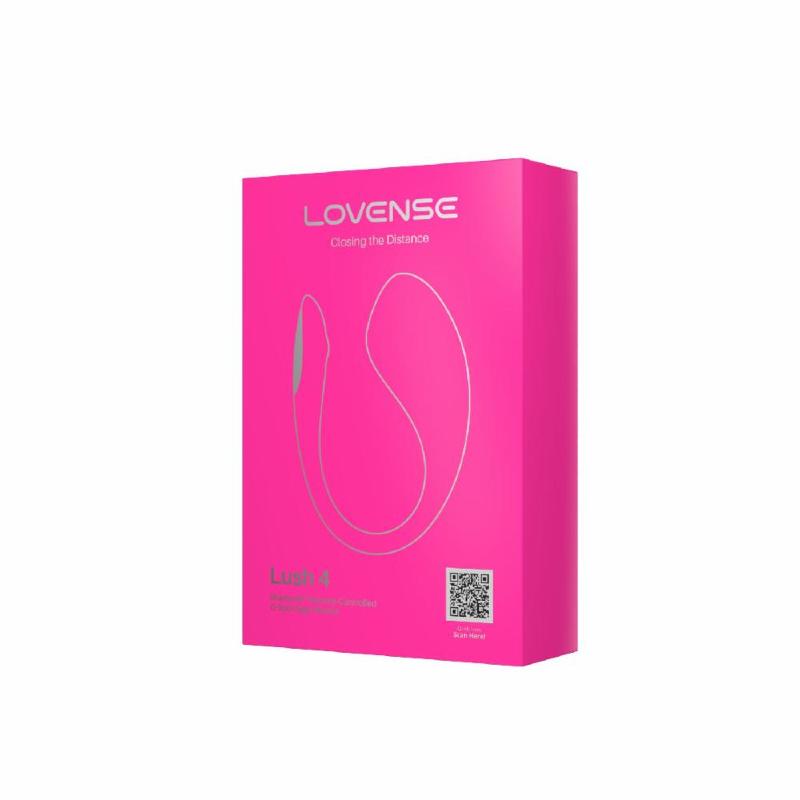 Смарт-віброяйце Lovense Lush 4, дуже потужне, швидке заряджання, LED-підсвічування