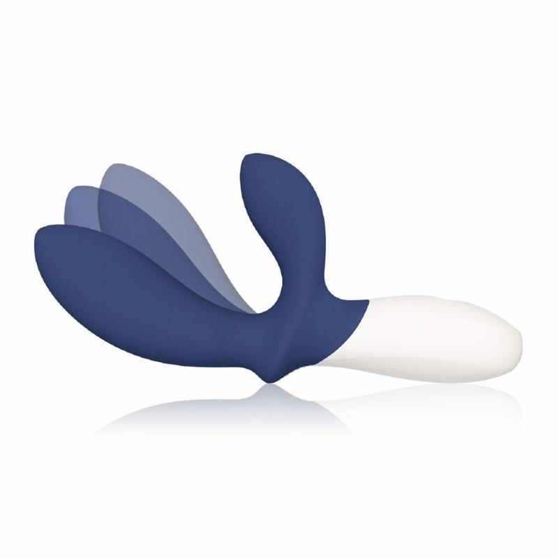 Масажер простати LELO Loki Wave 2 Base Blue, 2 мотори, манливий рух + вібрація