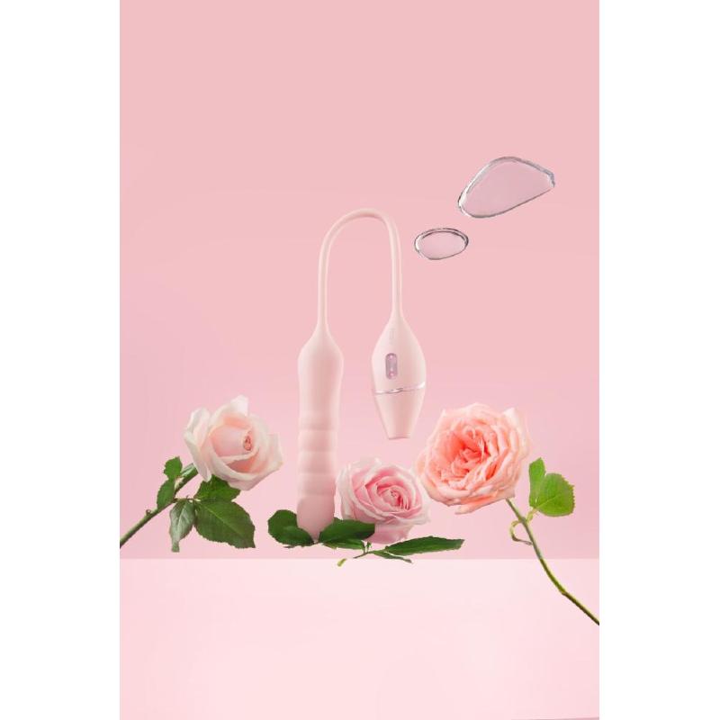 Пульсатор з вакуумним стимулятором KISSTOY Cathy III Pink, 5 режимів вакууму, 10 режимів пульсації