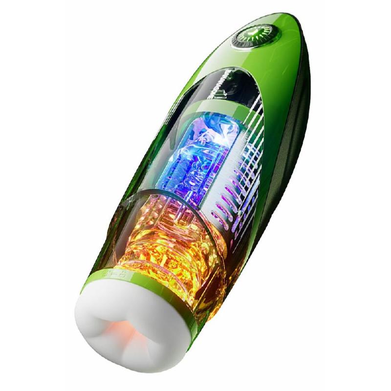 Смарт-мастурбатор BANANASOME ROCKET X7, вібрації, стискання, імітація фрикцій, підігрів
