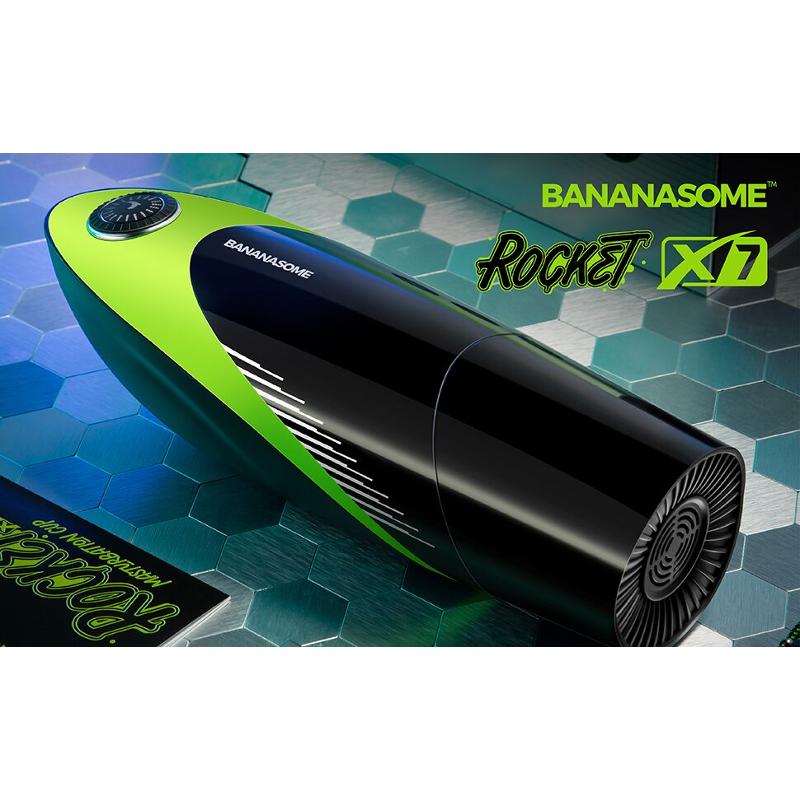 Смарт-мастурбатор BANANASOME ROCKET X7, вібрації, стискання, імітація фрикцій, підігрів