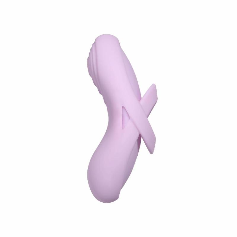 Смарт-вібратор для клітора Svakom Echo 2 Pink Lilac, підігрів до 38 °C, знімна насадка на палець