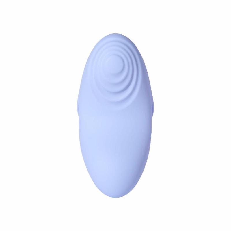 Смарт-вібратор для клітора Svakom Echo 2 Sky Blue, підігрів до 38 °C, знімна насадка на палець