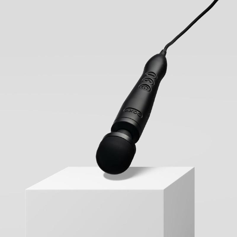 Вібромасажер DOXY3 USB-C Massager MATTE BLACK, кабель USB-C, регульована інтенсивність, компактний
