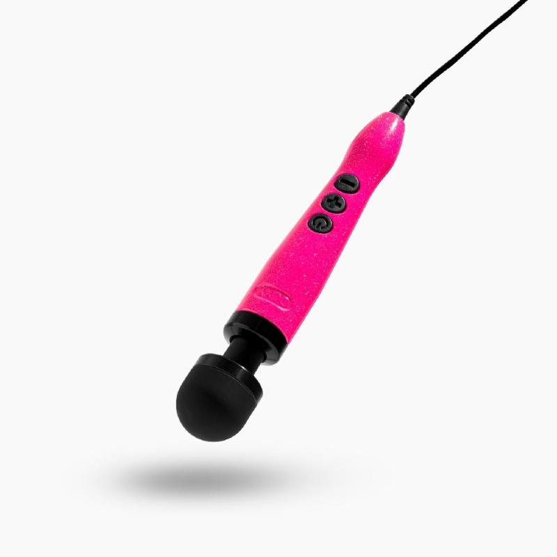 Вібромасажер DOXY Die Cast 3 Hot Pink, дуже потужний, живлення 220В, металевий корпус