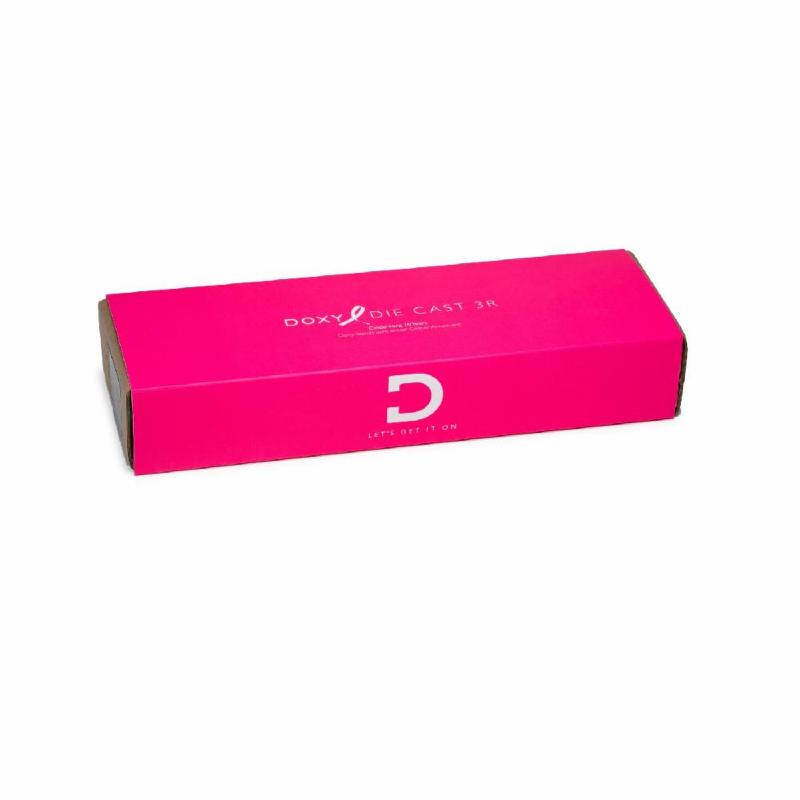 Вібромасажер DOXY Die Cast 3R Hot Pink, дуже потужний, перезаряджуваний, металевий корпус