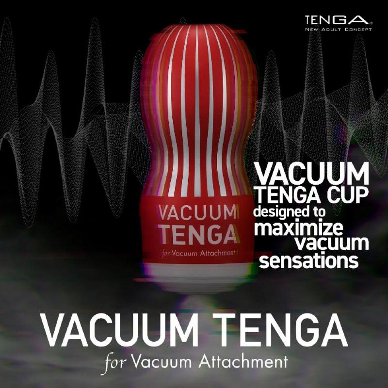 Мастурбатор VACUUM TENGA CUP, сумісний з насадками Tenga Vacuum Controller I та II, Tenga VACUUM MAX
