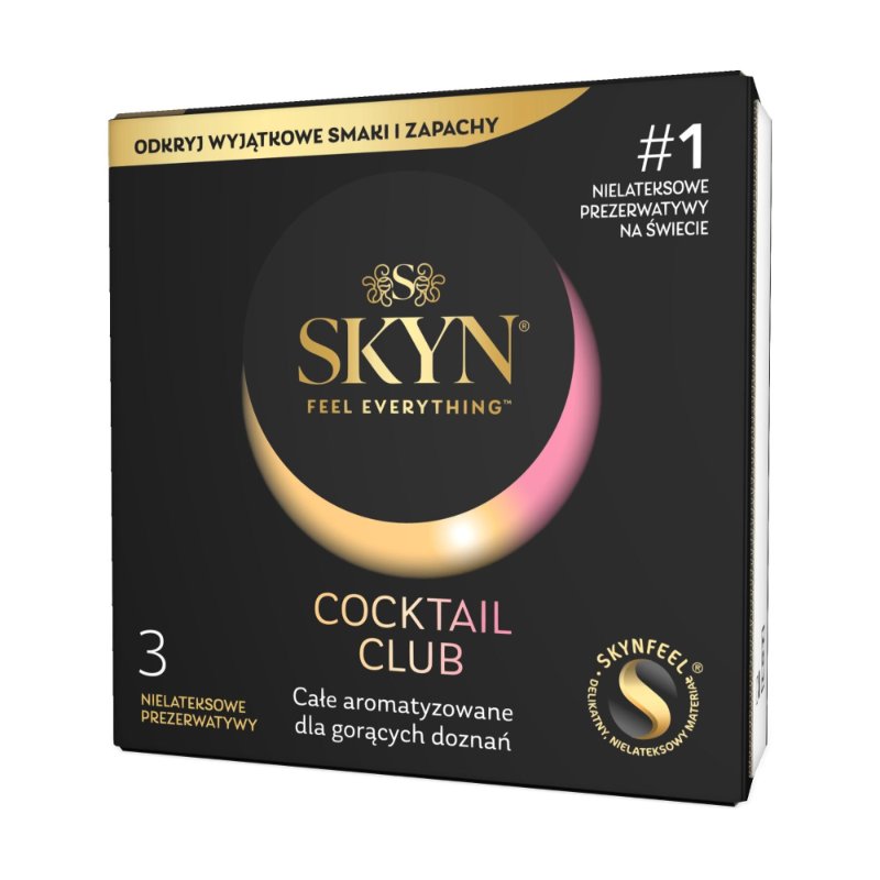 Презервативи SKYN Cocktail Club 3 шт, смаки Pina Colada, Cherry Sunrise та Passion Daiquiri - зображення 1