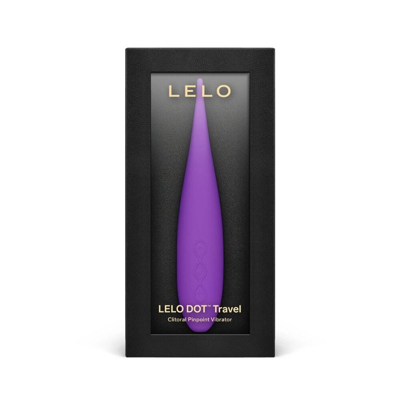 Кліторальний вібратор LELO DOT Travel Purple, точкова стимуляція, 8 режимів