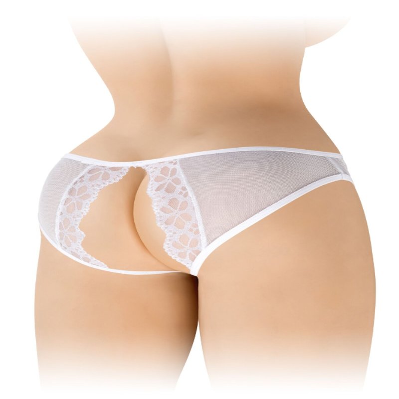 Трусики з відкритим доступом Fashion Secret Ambre White, сітка