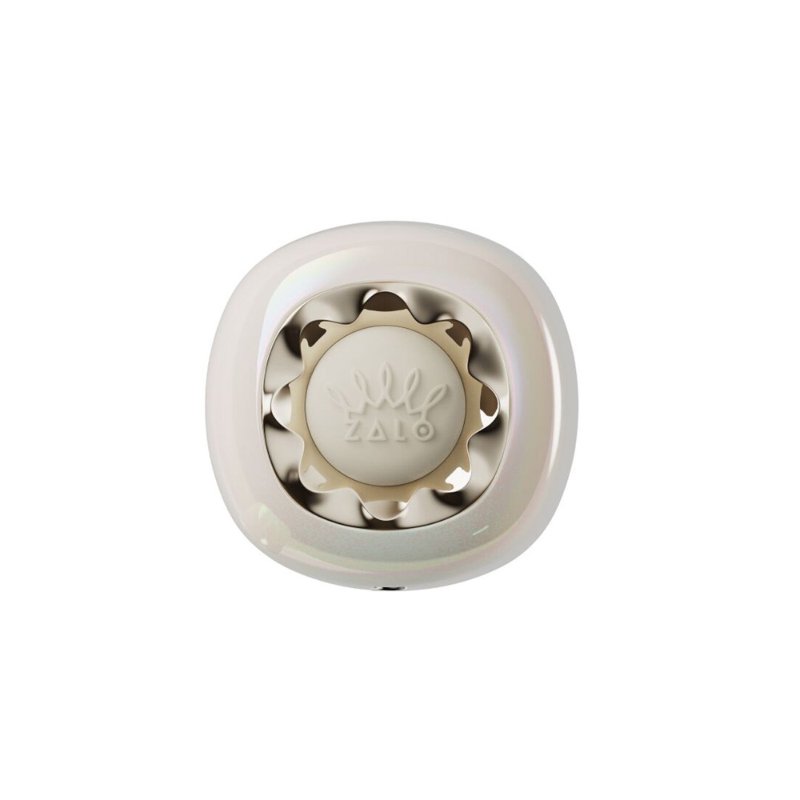 Вакуумний кліторальний стимулятор Zalo Lia Floral White, 3 насадки, 3 режими, різна інтенсивність