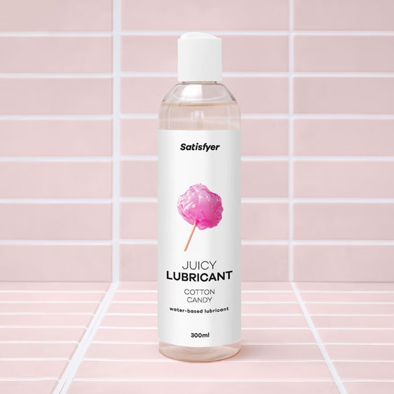Лубрикант на водній основі Satisfyer Juicy Lubricant Cotton Candy water based 300 мл